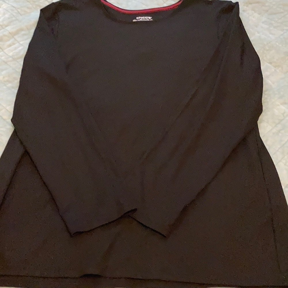 Chico’s long sleeve black tee